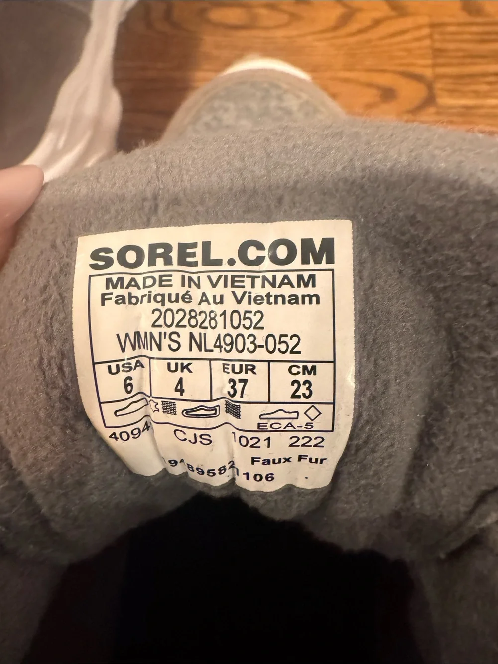 SOREL Kinetic Breakthru Caribou Waterproof Chunky Grey Wool-Accent Boots